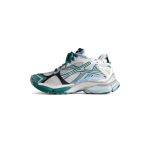 Men’s Runner Sneaker  in White/green/blue - Image 4